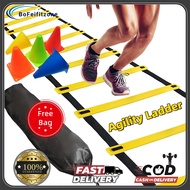 【Free Bag】Agility Ladder 5m~12m/Rope Basketball Soccer Fitness Training Grid Laddeer Speed Ladder