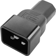 C13 to C20 Server Power Plug Adapter,15A 125V IEC320 C13 Socket to C20 AC Connector for Computer PDU