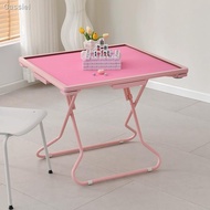 Household foldable mahjong table chess and card table portable pink mahjong table Game Table
