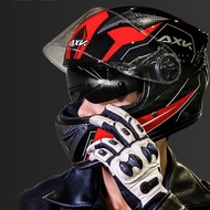 AXK หมวกกันน็อค หมวกกันน็อคชาย ชาย เลนส์2ชั้นกันแสงสะท้อน เหมาะกับรอบหัว55-62cmค่ะ ปลอดภัยในการเดินท