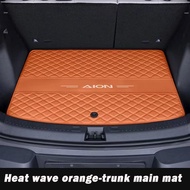 ZLWR AION Vพรมปูพื้นหลัง วัสดุหนังป้องกันรอยขีดข่วนและทนต่อการสึกหรอ พรมท้ายรถล้อมรอบ อุปกรณ์ปรับเป