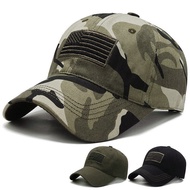 Men USA Flag Camouflage Baseball Cap Army Embroidery Tactical Snapback Dad Hat Male Summer Sports Tr