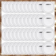 (TIPM) 50PCS Button Maker DIY Button Pins, Acrylic Design Button Badge Clear Button Pin Badges
