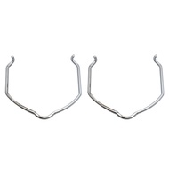 nearbeauty-my 2 Retaining Clips  Stainless Steel Turbo Hose Pipe Replacement with Silver Finish for 