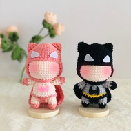Batman wool keychain - batman couple - superhero couplebag
