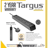 Fast Shipping > Targus Smart Surge 6 Outlet 4 USB Port/4 Outlet 2 USB Port Socket Protector (2m) APS