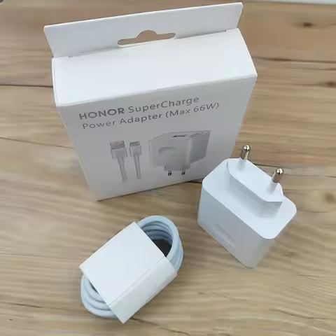 HONOR 66W EU US Charger Super Charge Fast Wall Adapter 6A USB Cable For Honor X6C X9C X50 GT Magic 7