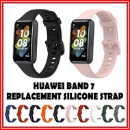 Huawei Band 7 Soft Silicone Watch Strap Hua Wei Band7 Smart Watch Wristband Huaweiband7 Watch Band wrist watch strap