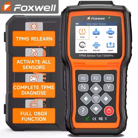 FOXWELL T2000 PRO Auto Tire Pressure Tool TPMS Relearn Activate Sensors Programming Car OBD2 Code Re