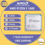 USED AMD Ryzen 5 1600 R5 1600 3.2 GHz Six-Core Twelve Thread 65W CPU Processor YD1600BBM6IAE Socket AM4 NO fan