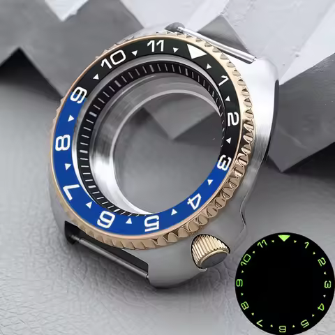 MOD Sapphire Crystal NH35 Watch Case Rose 6105 6309 Turtle Case Fits 7S26 4R NH35 NH36 Automatic Mov