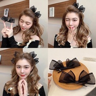 Set of 2 Super Cute Chiffon Bow Hairpins for Women kv1