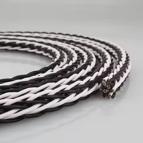 HIFI 8TC 7N OCC Pure Copper Speaker Cable Hi-End Audio Wire for Loudspeakers - Premium Sound Quality