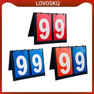 [LovoskiacMY] 2 Digit Tabletop Scoreboard Detachable Score Keeper Score Board for Basketball Indoor 