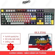 Gnet GK318 Mechanical Gaming Keyboard Waterproof Optical Switch - Free touchpad - 2 years - FULL BEL
