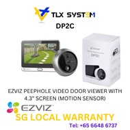 EZVIZ DP2C Wire-Free Peephole Video Doorbell with 4.3″ Screen