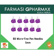 BD Micro-Fine Pen Needles 5mm (10's)