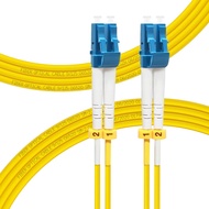 3M/10ft OS2 LC to LC Fiber Patch Cable, Length Options: 0.2m-300m, 1G/10GB Single Mode Duplex LC-LC 