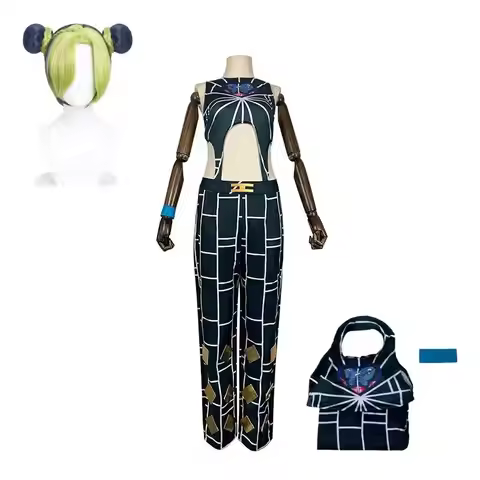 Cujoh Cosplay Costume Wig Anime Jolyne Kujo Woman Christmas Halloween Party Clothing