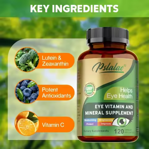 Lutein Eye Vitamins Supplement - with Lutein, Vitamin C and Zeaxanthin, Eyestrain, Dry Eyes & Vision