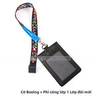 Boeing Jeppesen World Flag New Style Civil Aviation ID Card Holder Lanyard Boarding Pass Pendant Pol