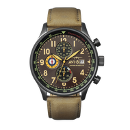 AVI-8 Hawker Hurricane Classic Chronograph Watch - Dark Earth