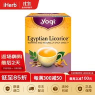 Yogi Tea约琪 埃及甘草茶无因 16茶包 支持呼吸消化系统健康自然甜辣草本补充剂