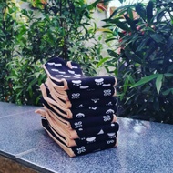 HITAM Black Patterned Socks/Socks/Black Palm Socks/Thumb Socks