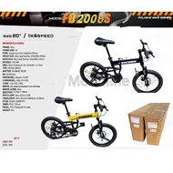 Eroade 20 " Mtb Alloy Folding Bike (6 Speed)(Shimano)
