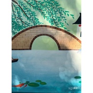 Dust Brand Magnetic Rotating Ground Push Hospital Mop Gangwei Household Large Flat Cloth Mop Mop Uni