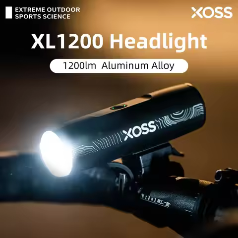 XOSS 1200 Lm Bike Light XL1200 Headlight Waterproof Type-C Rechargeable Front Lamp Bicycle Light Alu