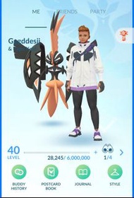 Pokémon go 隨機40級帳號