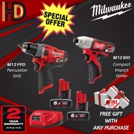 Milwaukee M12 HOT VALUE OFFER BUY 1 FREE 1 ( M12 FPD-602C FREE M12 BID-0 )