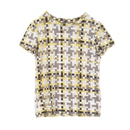 【二手】愛馬仕 (HERMES) 格紋棉質T卹，女款，二手