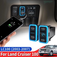 USB Quick Charger QC3.0 For Toyota Land Cruiser 100 2007 2006 2005 2004 2003 Interior Upgraded Acces