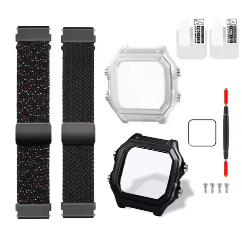 AE1200 case for Casio 3299 AE-1200 case Women Men's Stainless steel bezel silver Black metal case AE