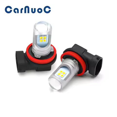 2pcs LED Fog Light Blub H8 H11 Lamp Canbus No Error For Volvo C30 C70 S40 2004-2012 S80 V50 V70 XC60