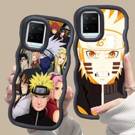 MERAH D-11 Uzumaki Naruto Pink red Casing for VIVO V30 Y02a Y21a Y02t Y02 Y21s Y21 Y21t Pro 5G black