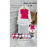 [037] Shakila Combination Top for children 11-12 years old blouse budak perempuan kids girl clothing