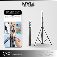 Heavy Duty JY280 2.8M & LB-03 Light Stand Max Load to 5KG Video Studio Light Stand ( 2.8M / 9ft )