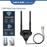 WAVLINK WiFi 6E Tri-band Extension Antenna, 2.4GHz + 5GHz + 6GHz WiFi Antenna with Magnetic Base and