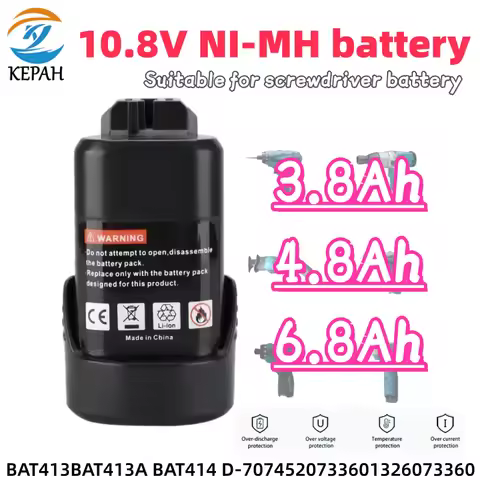 6800mAh Li-ion Battery For Bosch 10.8V BAT412A BAT414 BAT411 BAT412 D-70745 2607336014 BAT420 GSR 12