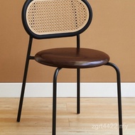 American Nordic Weaving Dining Chair B & B r Restaurant Luxury Net Retro Rattan Back Chair Hongjuku 