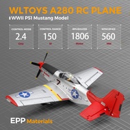 WLtoys XK A280 RC plane,P51 Mustang 4-CH RC Airplane with Lights,6G/3D Brushless Remote Control Airp