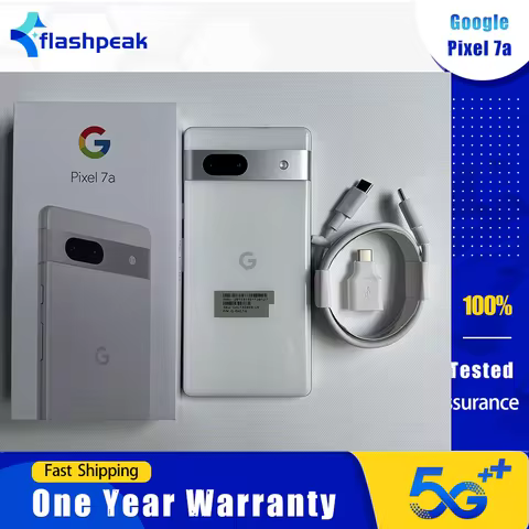 Original Google Pixel 7A 5G Mobile Phone NFC 8GB+128GB 90Hz OLED 6.1" 64MP+13MP 4K@60fps Tensor G2 O