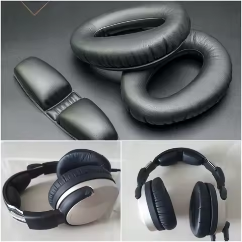 Foam Ear Pads Headband Cushion Premium Ear Seals For Lightspeed Zulu, Sierra, Zulu.2, Zulu PFX (pair