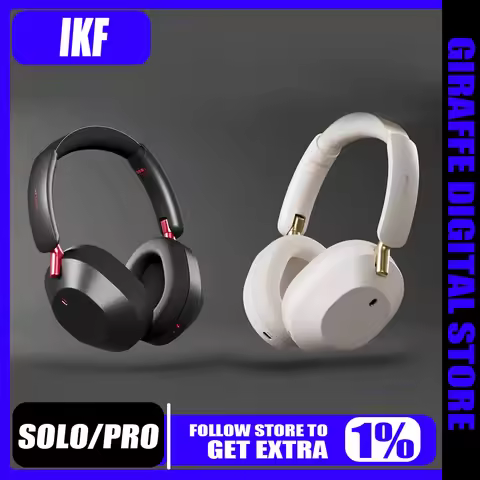 IKF Solo Pro Wireless Bluetooth 6.0 Headphone Smart Stereo ANC Sport Portable Headsets Noise Reducti
