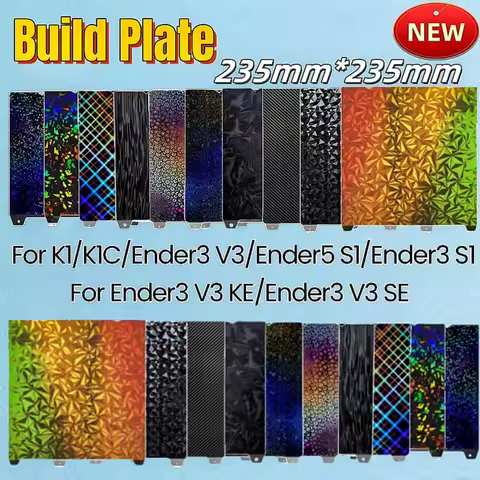 For Creality K1 K1C Build Plate Bed Creality k1 Double sided Build Plate PEO PEY PEI Sheet 235x235mm