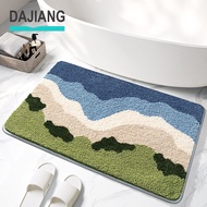 Dajiang sóng thiết kế Fluffy Thảm Tắm Thảm Thấm Nước chống trượt thảm cửa vào nhà mat