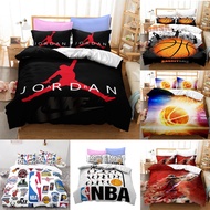 YT Sta5 NBA Basketball 2IN1 Duvet Cover Set Single Size Bed Sheet Bedroom Comfortable Washable Pillo